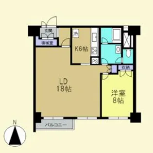 渋谷ホームズ【7階】の間取り