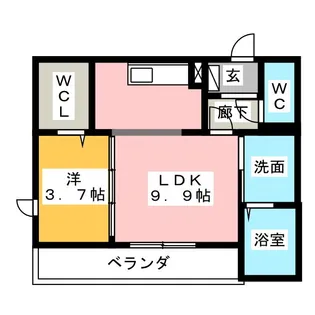 グランリッツ【2階】の間取り
