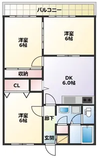 井原マンションIII【3階】の間取り