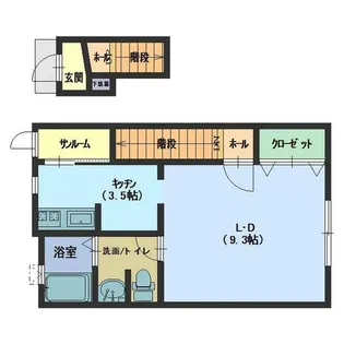 サン・クオーレ内日角【2階】の間取り