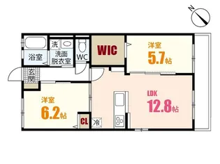 Ruhell東野2番館【2階】の間取り