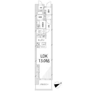 キャッスルコート神田町【4階】の間取り