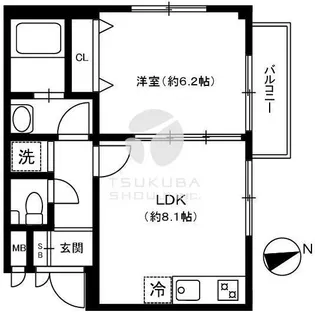 グリーンコート高円寺【2階】の間取り