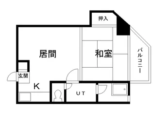 フラワー青森マンション【5階】の間取り