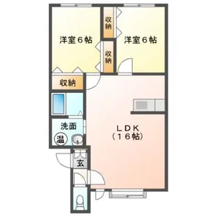 Mハイツ美園5【1階】の間取り