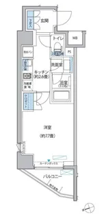プラネソシエ大森山王【4階】の間取り