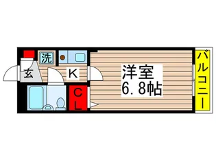 DEN勝田台【3階】の間取り