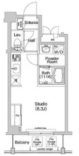 コンフォリア神楽坂【2階】の間取り