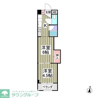 エルプレシア前橋【4階】の間取り