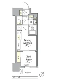 エル・セレーノ横浜関内プリマ【5階】の間取り