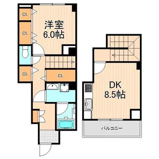 honu ohama ホヌオハマ【2階】の間取り