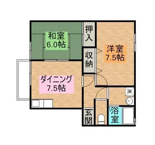 セジュールカメリア【1階】の間取り