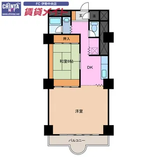 鳥羽リゾートビラ【9階】の間取り
