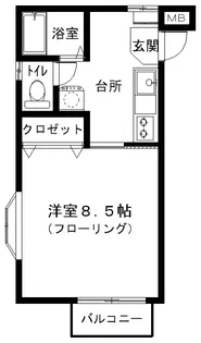 Fアライアンス【2階】の間取り