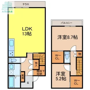 GLANZ Heim 喜々津Aの間取り