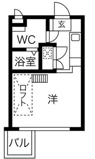トライアングル旗の台【3階】の間取り