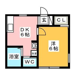 ハイムKセブン【2階】の間取り