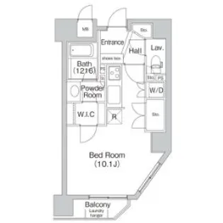 コンフォリア代々木上原【1階】の間取り