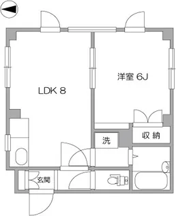 イースト・ウインド【2階】の間取り