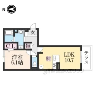 ジラソーレ【1階】の間取り