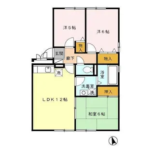 エスポワールシオン21【1階】の間取り