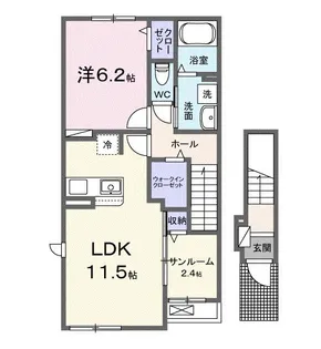 ドルミオークスIII【2階】の間取り