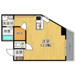 K s Court夙川【2階】の間取り