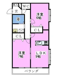フェト【2階】の間取り