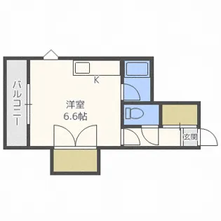 ノースランド北19条【2階】の間取り