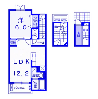 ケントクI【3階】の間取り