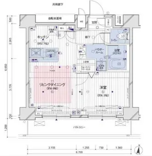 メインステージ両国駅前【8階】の間取り