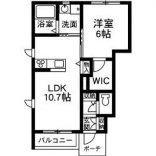 シャーメゾン ハピネスII【1階】の間取り