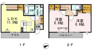 コンソラータF【1階】の間取り