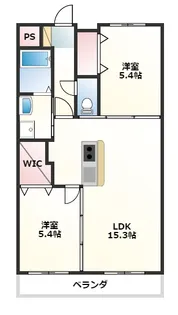 オリノ・リコ【1階】の間取り