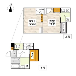 ADC琴平モデナ【2階】の間取り