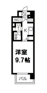 インザグレイス天神橋【6階】の間取り