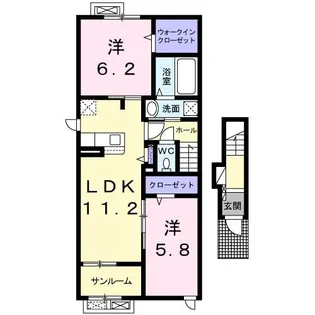 バロンドール II【2階】の間取り
