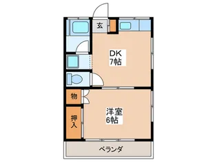 ハイツ海老沢【2階】の間取り