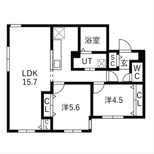 Harness麻生【3階】の間取り