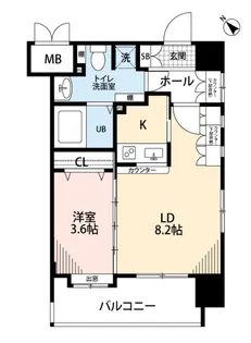 サヴォイ ブロードストリート【4階】の間取り