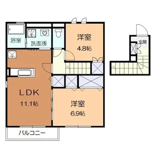 コンフォートソウミ【2階】の間取り