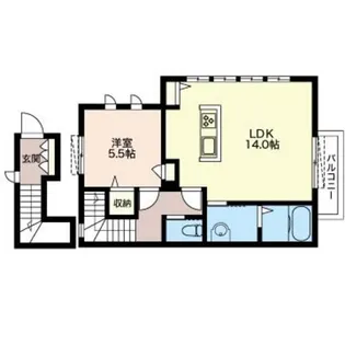 コーポ穂高【2階】の間取り