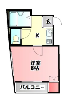 シャルマン淀江【4階】の間取り