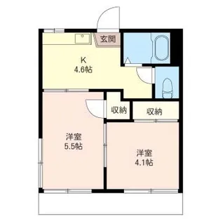 ときわコーポ【1階】の間取り