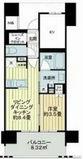 ネベル仙台CROIRE【6階】の間取り