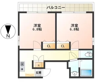 リベール浅草【6階】の間取り
