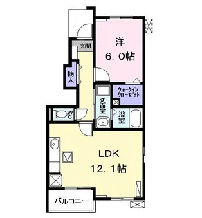 サンリット III【1階】の間取り