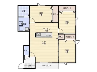 リラコートblue【2階】の間取り