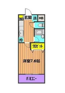 メルベーユ【1階】の間取り