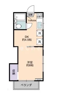 沖ハイツ【2階】の間取り